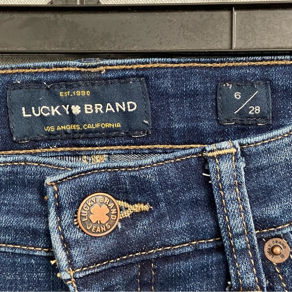 LUCKY BRAND / "Ava Crop" Mid Rise Skinny Jeans Size 6/28 - Picture 4 of 10